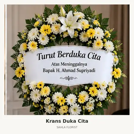 Krans Bunga Duka Lampung Selatan