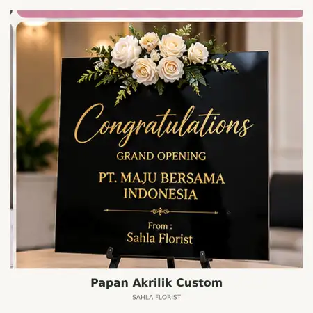 Papan Bunga Akrilik Lampung Selatan